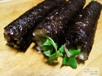 가을 민들레와 비트로 만든 김밥