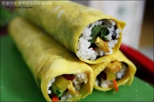 노란 달걀김밥