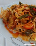 참외소스 비빔만두