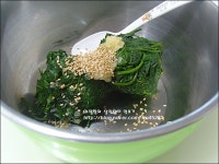 웰빙의 향기가 느껴지는 고추잎나물