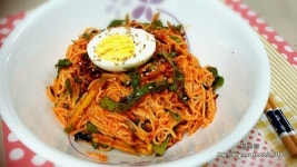 백종원 비빔국수 양념장과 비빔국수 맛있어요.