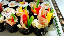 꼬마김밥만들기~일명 꼬다리김밥^^