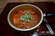 참치라면 끓이기