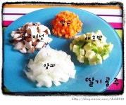 참치 야채죽 끓이기
