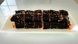 꼬마김밥만들기~무짠지김밥^^
