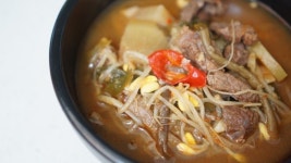 얼큰한 소고기무국!! 장터국밥 만들기