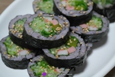 아삭하고 매콤한 오이고추김밥♪