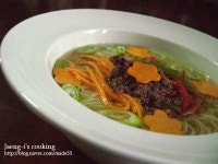 잔치 국수 럭셔리 하게 먹기~(한끼식사,야식,소면)