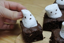 귀여운 유령 마시멜로(마시멜로우) 브라우니 만들기