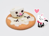 [노오븐 디저트] 마시멜로우 눈사람 쿠키 만들기♥