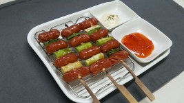 비엔나 소세지&대파 꼬치구이~*
