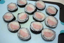 소시지 스마일김밥 만들기