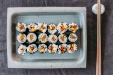 남은 반찬 활용하기 장조림 김밥 만들기