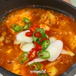 짜글짜글 오늘 술안주는 너닷!♥두부삼겹짜글이