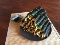 간단한 도시락,야식으로 ; 꼬마김밥 만들기