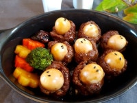 메추리알을 품은 육우둥지...식어도 맛있는 도시락 반찬