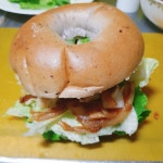 베이글 치킨 샌드위치 만들기