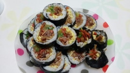 지락님의 맛있는김밥에 저두 요걸로 점심해결~!! 