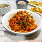 대파 듬뿍 넣은 오삼불고기(대패삼겹살로 만들었어요)