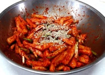매운 보쌈 무김치 밑반찬 만들기