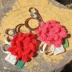 [[손뜨개공예] 아이한코 카네이션 키홀더]