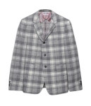 머스트잇(MUSTIT) - THOM BROWNE 22년 헤어라인 마드라스 체크 울 자켓 (MJC001H 07845 035)
