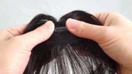 여우가발 헤이위그 온리원핀 탑피스 부분가발 앞머리핀 H9018