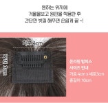 여우가발 헤이위그 온리원핀 탑피스 부분가발 앞머리핀 H9018