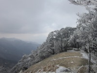백두대간19구간 이화령-희양산-지름티재(2016.02,14)