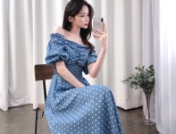 ★리리앤코★ 44~110까지 사이즈 걱정없이 매일매일 예뻐지는 곳 오즈랜드 오프숄더 롱원피스