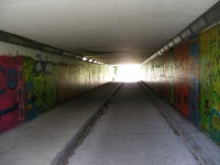 Subway & path to the A1214 Main Road (C) Adrian Cable... Britain and Ireland Subway & path to the A1214 Main Road (C) Adrian Cable