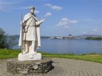 Patrick the Pilgrim sculpture, Lough... (C) Kenneth  Allen :: Geograph Britain and Ireland Patrick the Pilgrim sculpture... 