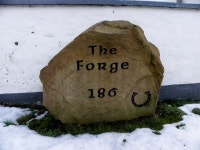 Inscribed stone, The Forge (C) Kenneth  Allen :: Geograph Britain and Ireland Inscribed stone, The Forge (C) Kenneth  Allen