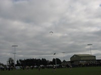 Hang-glider over Omagh Rugby Club (C) Willie Duffin :: Geograph Britain and Ireland Hang-glider over Omagh Rugby Club (C) Willie... 