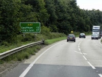 A47 Westbound near East Dereham (C) David Dixon :: Geograph Britain and Ireland A47 Westbound near East Dereham (C) David Dixon