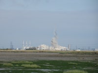Grain Power Station Chimney being... (C) David Anstiss :: Geograph Britain and Ireland