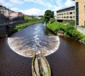 Weir on the Strule River, Omagh (C) Kenneth  Allen :: Geograph Britain and Ireland Weir on the Strule River, Omagh (C) Kenneth  Allen