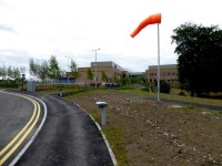 Windsock, Omagh Hospital (C) Kenneth  Allen :: Geograph Britain and Ireland Windsock, Omagh Hospital (C) Kenneth  Allen