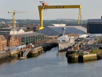 Belfast Harbour, Alexandra Dock and HMS... (C) David Dixon :: Geograph Britain and Ireland Belfast Harbour, Alexandra Dock and... 