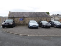 Parking spaces opposite Lisbellaw Parish... (C) Kenneth  Allen :: Geograph Britain and Ireland Parking spaces opposite Lisbellaw... 