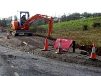 Road works, Brookmount Road (9) (C) Kenneth  Allen :: Geograph Britain and Ireland Road works, Brookmount Road (9) (C) Kenneth  Allen