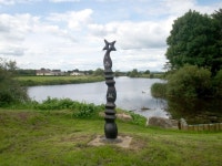 Millennium Milepost, Maghery (C) P Flannagan :: Geograph Britain and Ireland Millennium Milepost, Maghery (C) P Flannagan