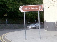 Directional Sign to Tayto Potato Crisp... (C) P Flannagan :: Geograph Britain and Ireland Directional Sign to Tayto Potato Crisp.... 