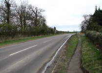 The A1151 and footpath past St... (C) Evelyn Simak :: Geograph Britain and Ireland The A1151 and footpath past St... (C) Evelyn Simak
