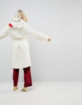 Hello Kitty X ASOS + Fluffy Robe With Hood Detail