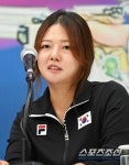 [포토] 창원세계사격선수권대회 기자간담회, 답변하는 김민지 : 스포츠조선