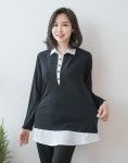 엄마옷 마담4060 - 무지레이어드셔츠-ABL303001-