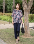 엄마옷 마담4060 - 펄포인트블라우스-ABL306001-