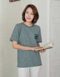 엄마옷 마담4060 - 잔단가라포켓티셔츠-ATE306007-
