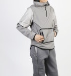 D3014 Ampere Popover Technical Windbreaker Grey - 스컬프스토어 스컬프스토어